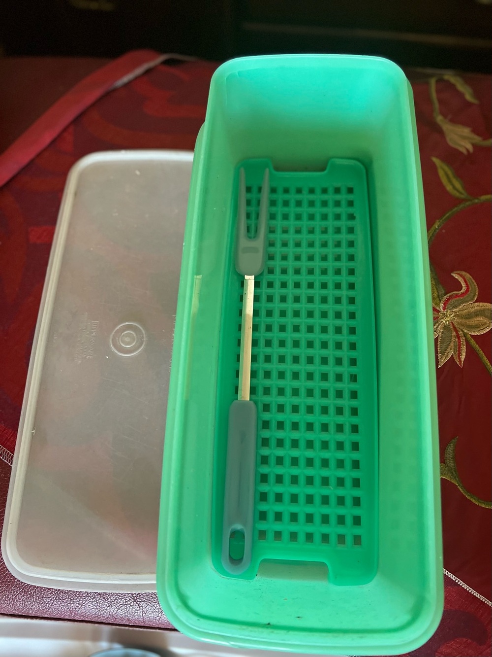 Silicone Green Phone Accessory Organizer Tray